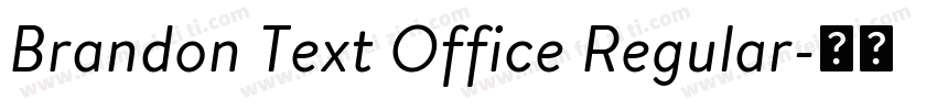 Brandon Text Office Regular字体转换